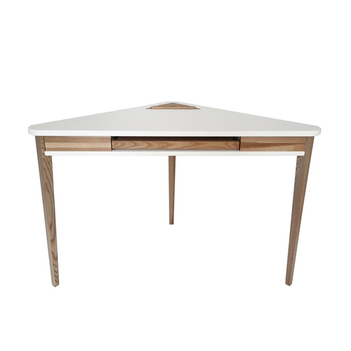 ASHME Corner Desk 114x85x85cm - White