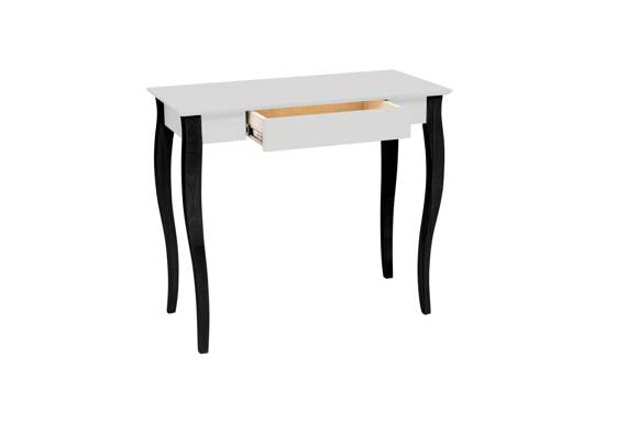 LILLO Writing Desk 85x40cm  Black Legs / Light Grey