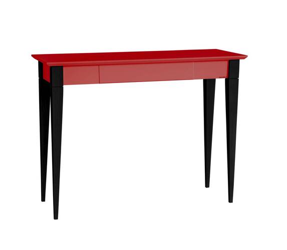 MIMO Writing Desk 105x40cm Black Legs / Red
