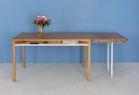 ZEEN Extendable Table with Shelf 200x90x75cm - Oak