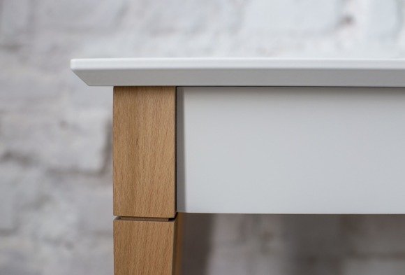 MIMO Konsolentisch mit Regale 65x35cm Weiß