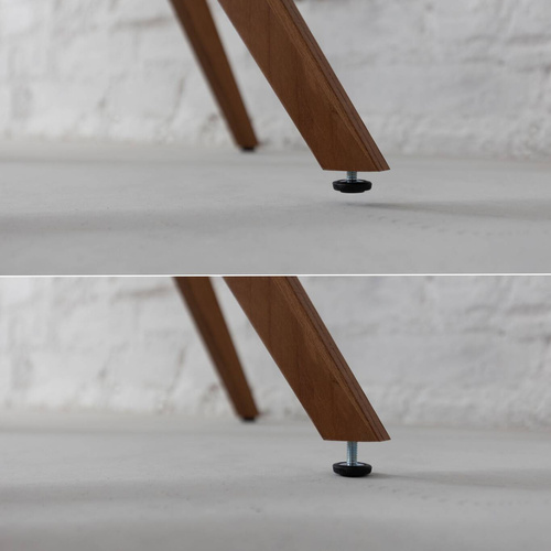 JUUBI Table à Manger Ovale Extensible 180x90cm en Chêne