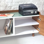 DABI Platenspeler Dressoir 110 cm Eiken Salie Groen