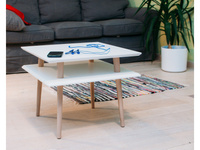 SQUARE Couchtisch  55x55x45cm - Hellgrau