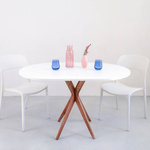 JUBI Racetrack Oval Table 75x100cm Gentle Blue