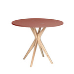 JUBI Halfround Extendable Table diam. 90cm Antique Pink