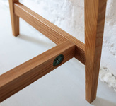 LUKA Writing Desk 65x50cm with Drawer Oak / Navy Blue