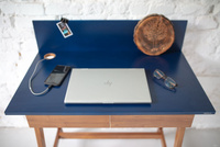LUKA Writing Desk 110x50cm with Drawer Oak Broom Yellow