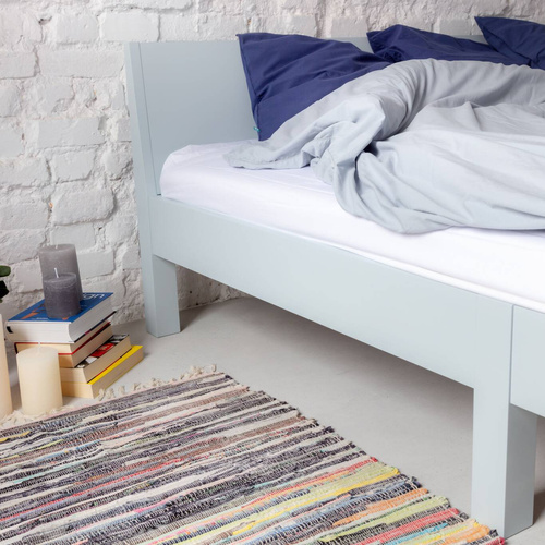 Lit DABI SUPER KING L 200 cm x L 220 cm Blanc Craie