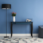 LILLO Writing Desk 105x40cm Black Legs / Brown Beige