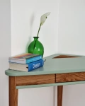 Corner Desk Ashme 114x85x85cm Oak Chalk White