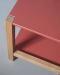 TRIVENTI Beistelltisch Hocker 40x35cm Taubenblau