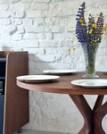 JUBI BOLD Table à Manger Ronde 100cm Chêne